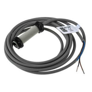 RS PRO Diffuse Reflection Photoelectric Sensor, Barrel Style, 0.15 m Detection Range, PNP NO Output, IP67 Rated 204-3967