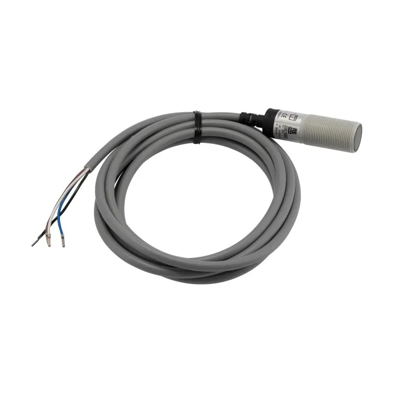 RS PRO Photoelectric Sensor, Receiver Barrel Sensor, 10 m Detection Range, PNP NO/NC Output, IP67, M18 Thread Size IP67