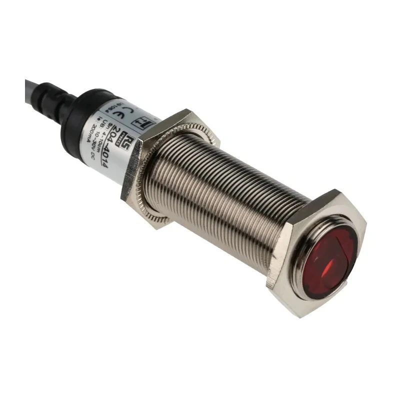 RS Pro Background Suppression Photoelectric Sensor, Barrel Style, NPN NO/NC Output, Red Light Source, Protection, M18 IP67