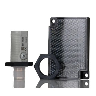 RS PRO Photoelectric Sensor, Polarised Retro Reflection, Barrel Style, NPN NO/NC Output, M12 Connector, , 3 m Detection IP67