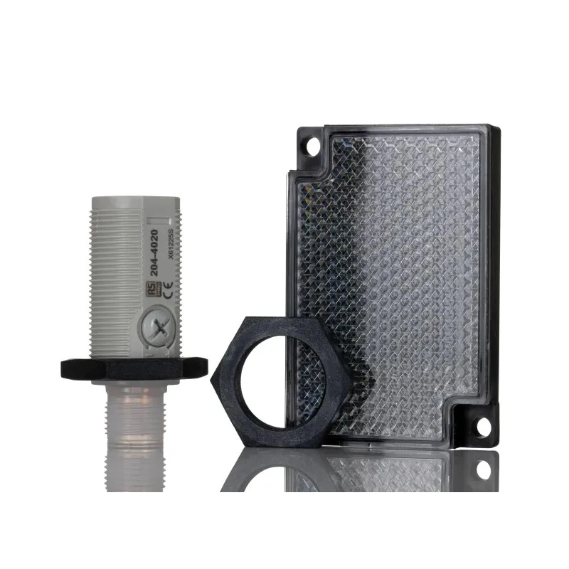 RS PRO Photoelectric Sensor, Polarised Retro Reflection, Barrel Style, NPN NO/NC Output, M12 Connector, , 3 m Detection IP67
