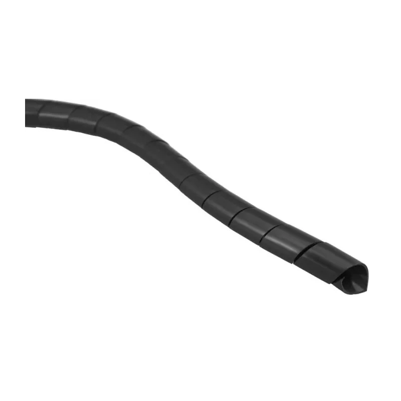 RS PRO Spiral Cable Wrap 25 mm Cable Diameter Black Polyethylene Reusable 0.6 mm Wall Thickness 30.5 m Length 204-4426