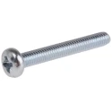 RS PRO Pozidriv Pan Steel Machine Screw 30 mm M4 553-582