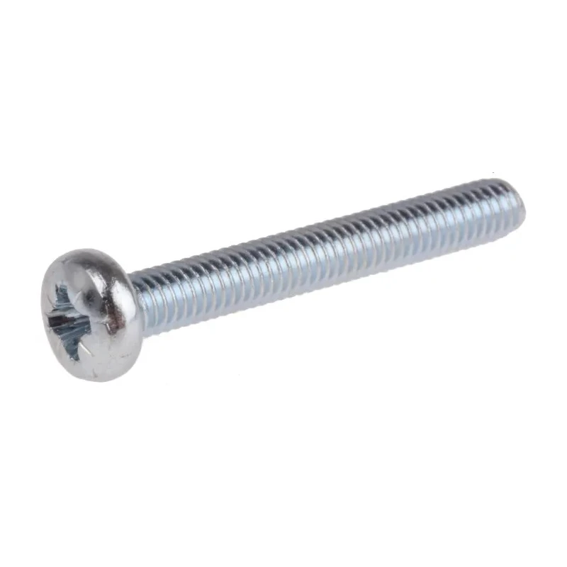 RS PRO Pozidriv Pan Steel Machine Screw 30 mm M4 553-582