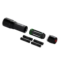 LEDLENSER Black LED Torch 450 lm, Adjustable Beam, IP54, Aluminium Alloy P7 CORE