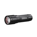 LEDLENSER Black LED Torch 450 lm, Adjustable Beam, IP54, Aluminium Alloy P7 CORE