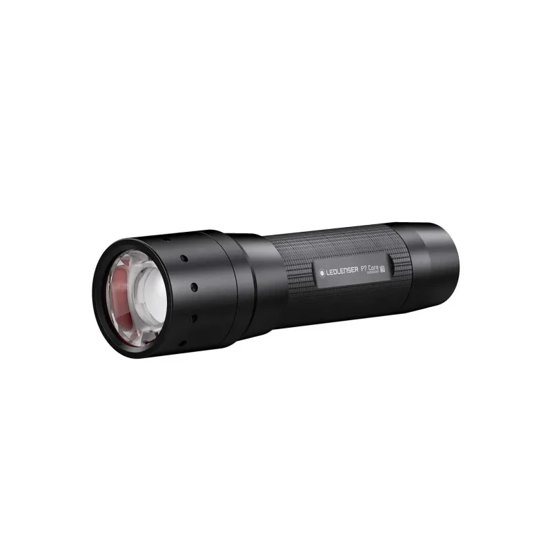 LEDLENSER Black LED Torch 450 lm, Adjustable Beam, IP54, Aluminium Alloy P7 CORE