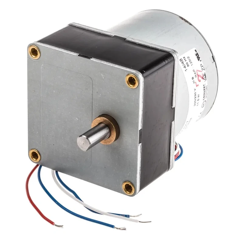 Crouzet Reversible AC Synchronous Geared Motor 7.2 W, 230-240 V, 4 RPM, Steel Shaft 8 mm, 15 mm Length 80547017