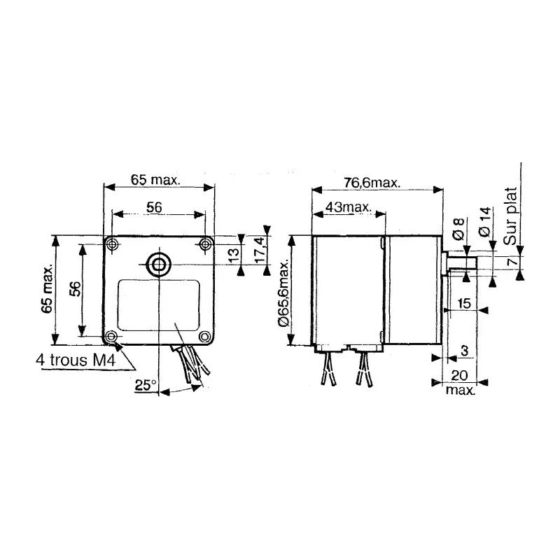Crouzet Reversible Synchronous AC Geared Motor 7.2 W 230V, 240V Steel Shaft 10 RPM 80547015