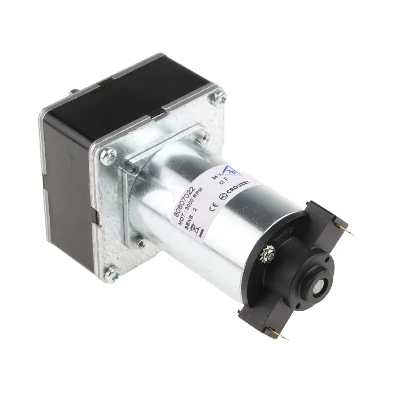Crouzet Brushed Geared DC Geared Motor, 15.6 W Power, 24V DC Supply, 5 Nm Torque, 5 rpm Speed, 8 mm Shaft Diameter 80807022