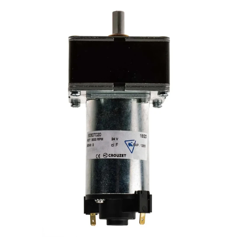 Crouzet Brushed Geared DC Geared Motor, 15.6 W, 24V dc, 5 Nm Torque, 62 rpm Output Speed, 8 mm Shaft Diameter 80807020