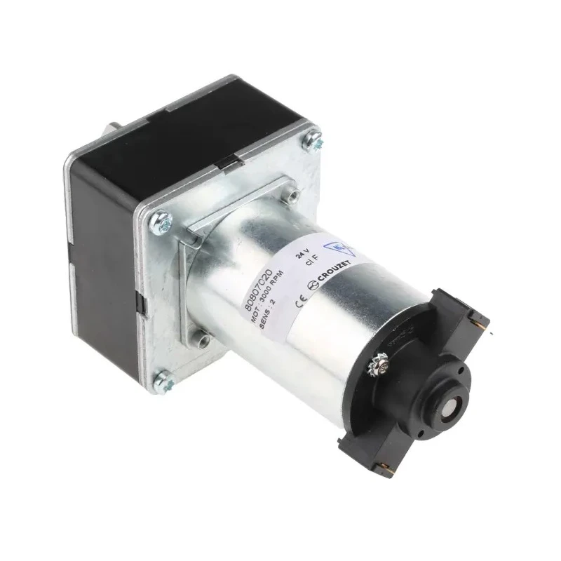 Crouzet Brushed Geared DC Geared Motor, 15.6 W, 24V dc, 5 Nm Torque, 62 rpm Output Speed, 8 mm Shaft Diameter 80807020