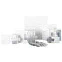 SKF Grey Stainless Steel Pre-Cut Shim 125 mm x 125 mm x 1 mm TMAS 125-100