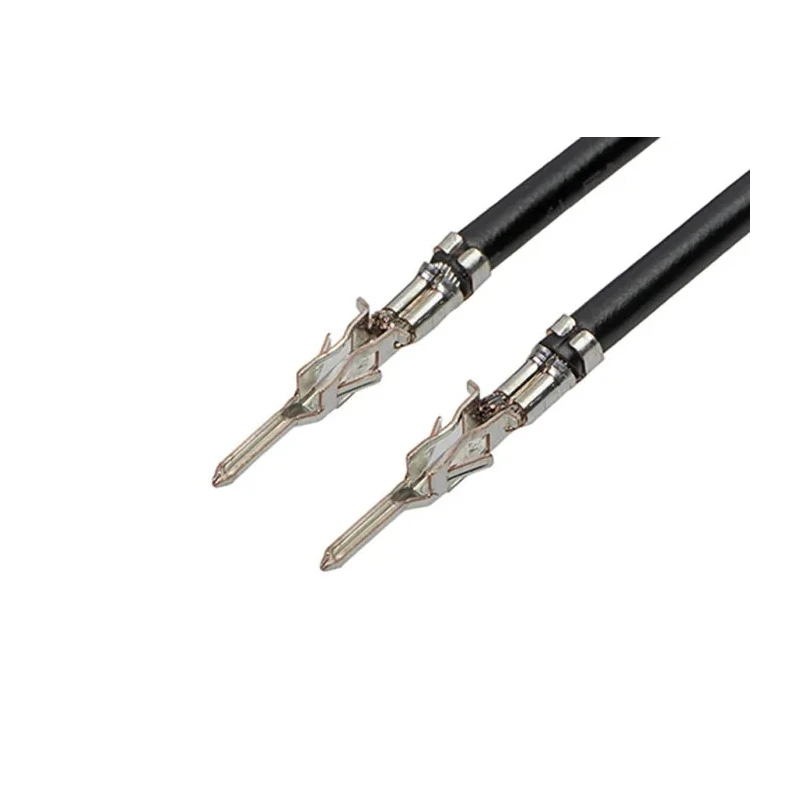 Molex Micro-Fit 3.0 Male Crimp Wire, 0.75mm², 75mm Length, Black, RoHS Compliant 214762-1221