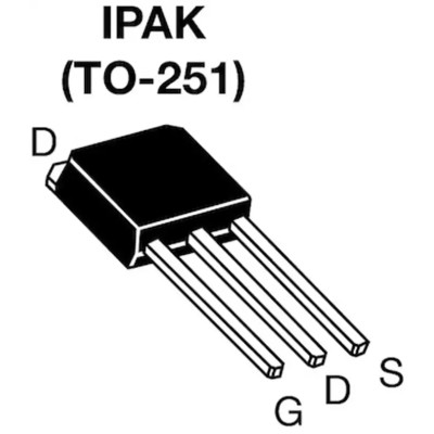 Vishay E N-Channel Power MOSFET, 4.4 A, 800 V Enhancement Mode, Through Hole IPAK Package SIHU5N80AE-GE3