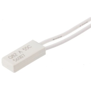 Limitor Thermal Fuse 55 °C, 2.5A, 250V AC, Radial Lead, 8mm Height, 100mm Lead Length Q82 A 55 05 100