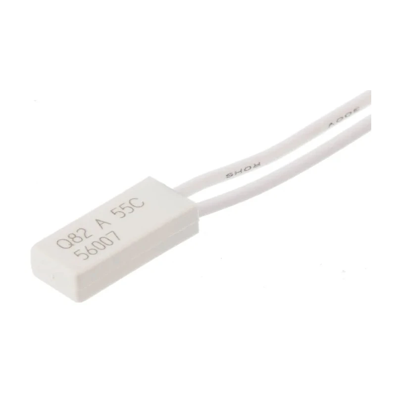Limitor Thermal Fuse 55 °C, 2.5A, 250V AC, Radial Lead, 8mm Height, 100mm Lead Length Q82 A 55 05 100
