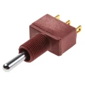 C & K Toggle Switch Panel Mount On-Off-On SPDT 7.5A 28V DC 125V AC Brass Actuator E105SYZQE