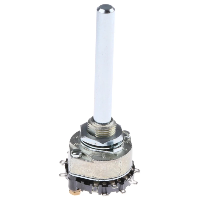 Lorlin RA 3 Position 4PST Rotary Switch 1A Zinc Alloy Panel Mount RA01D03BSSMS0X