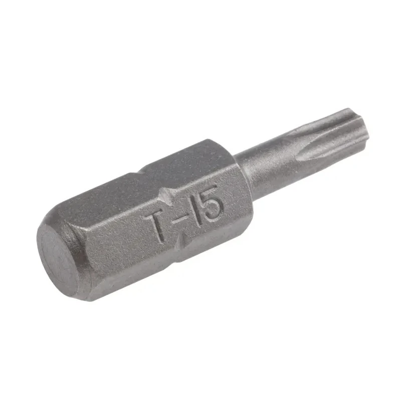 RS PRO Screwdriver Bit Hex Drive T15, 6.35 mm Tip, 25 mm Overall Length 619-727