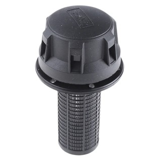 Parker Hydraulic Filler Breather Filter 76 mm Cap, 3-Hole Flange Mount, Polypropylene and Nylon, Black 237-8721