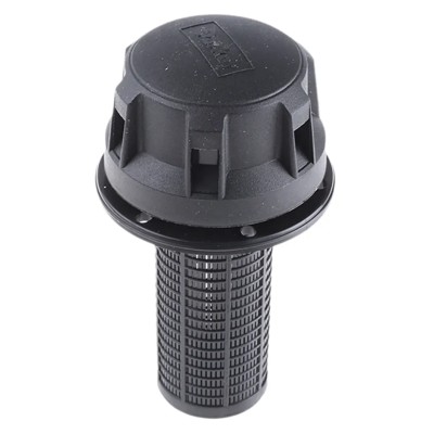 Parker Hydraulic Filler Breather Filter 76 mm Cap, 3-Hole Flange Mount, Polypropylene and Nylon, Black 237-8721