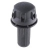 Parker Hydraulic Filler Breather Filter 76 mm Cap, 3-Hole Flange Mount, Polypropylene and Nylon, Black 237-8721