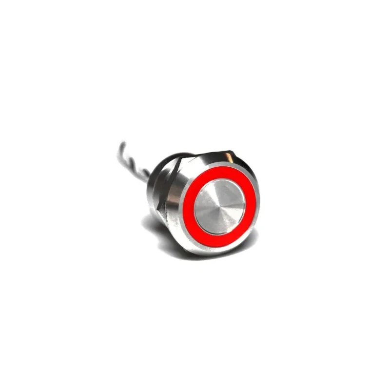 Bulgin Capacitive Switch Latching NC Illuminated Green Red Aluminium Stainless Steel MC25LCSGR