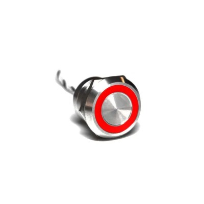 Bulgin Capacitive Switch Momentary NC Illuminated Green Red SPST NC Stainless Steel IP68 IP69K MC25MCSGR