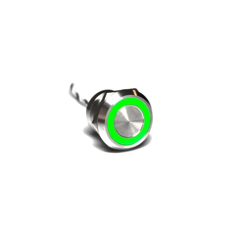 Bulgin Capacitive Switch Momentary NC Illuminated, Red Green LEDs, IP69K IP68 Stainless Steel MC25MCSRG