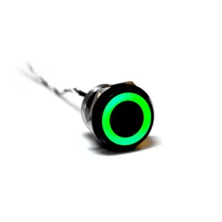 Bulgin Capacitive Switch Momentary NO Illuminated Green Red On-Off IP68 IP69K Aluminium Housing MC25MOBRG
