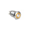Bulgin Illuminated Push Button Switch Panel Mount SPI005 Series, Latching, SPST, Amber LED, IP65, 24 V dc MPI005