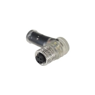 Bulgin Sensor Actuator Cable M8 Series Female 4 Way Right Angle to 4 Way Unterminated, 5m Length PXPPNP08RAF04ACL050PVC
