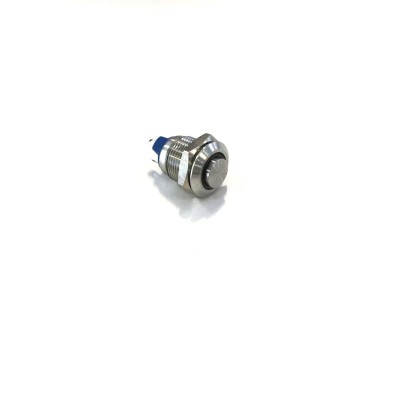 Bulgin Illuminated Push Button Switch Panel Mount Momentary SPST Red LED 16 mm Cutout 50 V DC 250 V AC MP0045