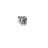 Bulgin Illuminated Push Button Switch Panel Mount Momentary SPST Red LED 16 mm Cutout 50 V DC 250 V AC MP0045