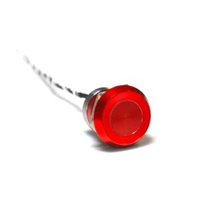 Bulgin Capacitive Switch Latching NC Illuminated Green Red On-Off IP68 Red Anodised MC22LCRRG