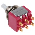 C & K 8020 Series Panel Mount Momentary Push Button Switch DPDT 6.4 mm Cutout 8225SHZBE