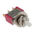 C & K 8020 Series Momentary Panel Mount Push Button Switch SPDT, 6.4 mm Cutout, Green Red Yellow LED 8125SHZBE
