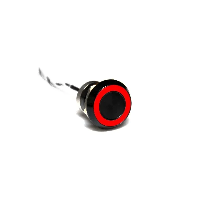 Bulgin Capacitive Switch Latching NO Illuminated Green Red On-Off IP68 IP69 Stainless Steel MC22MORGR