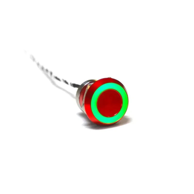 Bulgin Capacitive Switch Latching NC Illuminated Green Red On-Off IP69 IP68 Aluminium Stainless Steel MC22MCRGR