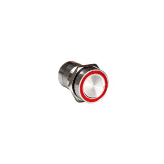 Bulgin Capacitive Switch Momentary NO Illuminated Red Green On-Off IP68 Stainless Steel MC16MOSRG