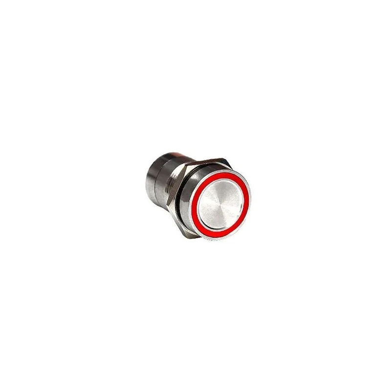 Bulgin Capacitive Switch Momentary NO Illuminated Red Green On-Off IP68 Stainless Steel MC16MOSRG