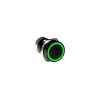 Bulgin Capacitive Switch Momentary NO Illuminated Red Green On-Off IP68 Black Anodised MC16MOBGR