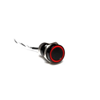 Bulgin Capacitive Switch Momentary NO Illuminated Red Green On-Off IP68 Black Anodised MC16MOBRG