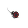 Bulgin Capacitive Switch Latching NC Illuminated Red Green On-Off IP68 Black Anodised MC19LCBGR