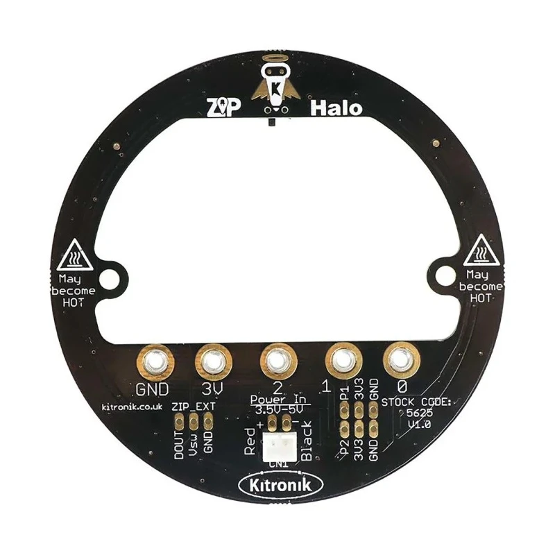 Kitronik BBC Micro:bit Add-on Kitronik ZIP Halo with 24 Individually Addressable Full Colour LEDs 5625