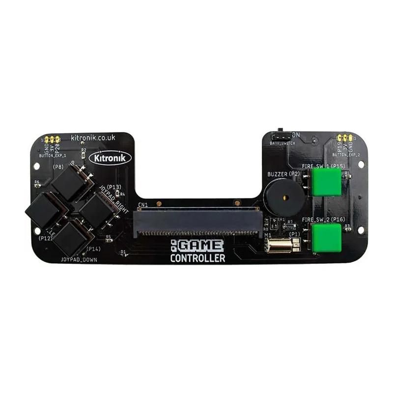Kitronik BBC Micro:bit Add-on :GAME Controller with On-board Sound, 4 Directional Buttons, 2 Fire Buttons, Haptic 5644