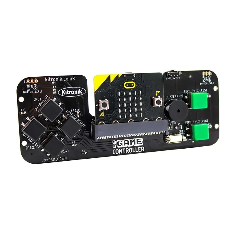 Kitronik BBC Micro:bit Add-on :GAME Controller with On-board Sound, 4 Directional Buttons, 2 Fire Buttons, Haptic 5644