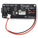 Monk Makes BBC Micro:bit Add-on Power Board SKU00074, 3.3V Regulated Output, DC Barrel Jack Connector