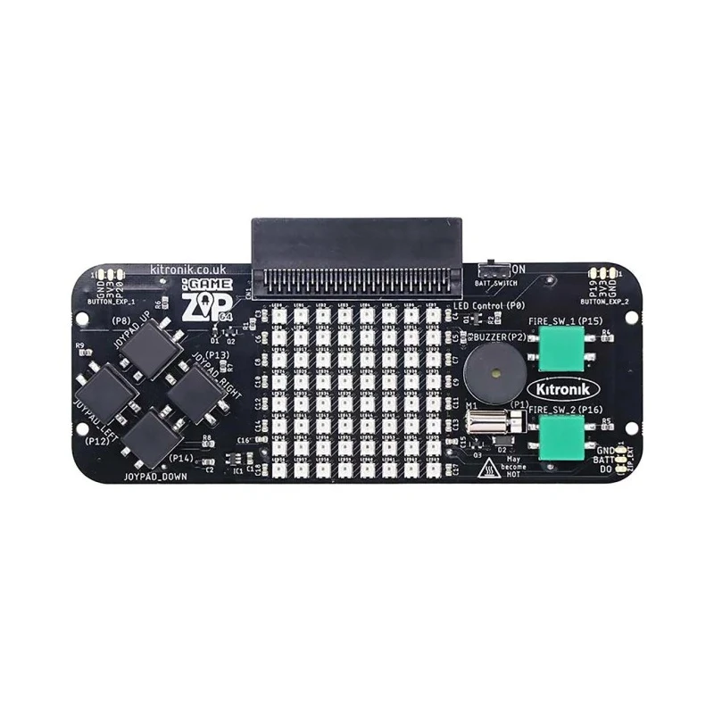 Kitronik BBC Micro:bit Add-on Gaming Accessory with 64 Full Colour ZIP LED Screen 5626
